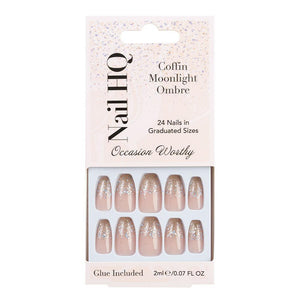 Nail Hq Coffin Moonlight Ombre