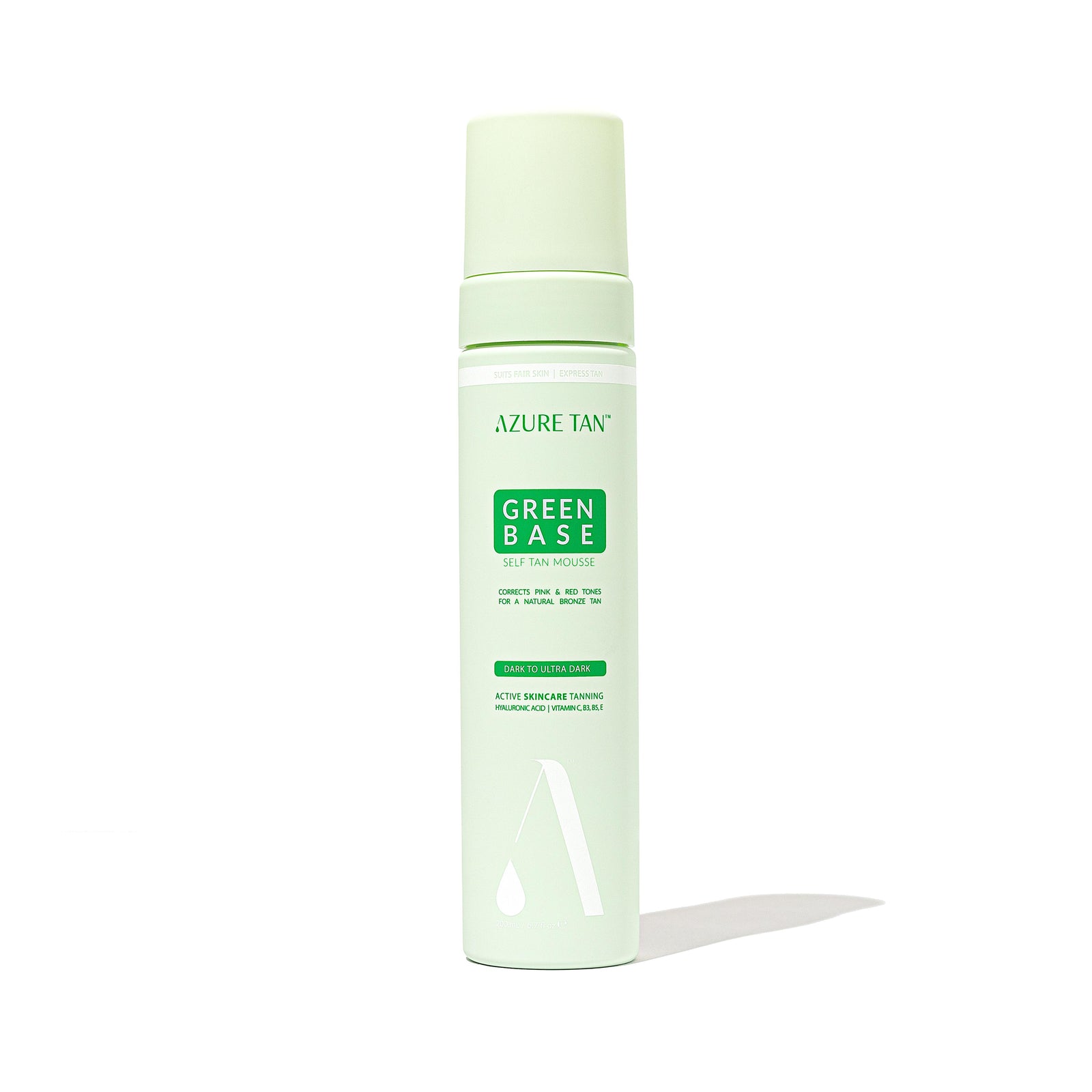 POS - Azure Tan Self Tan Mousse Green Base 200ml