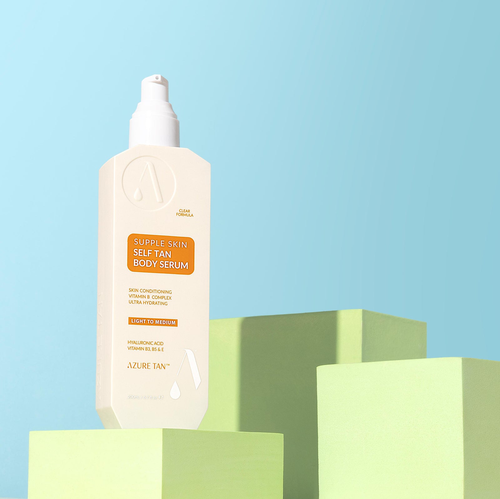 POS - Azure Tan Tanning Serum Light Medium 200ml