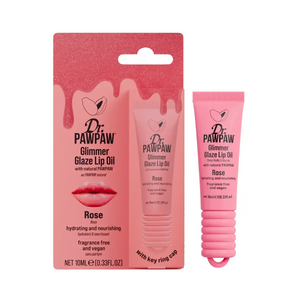 POS - Dr PawPaw Glimmer Glaze Lip Oil Rose 10ml
