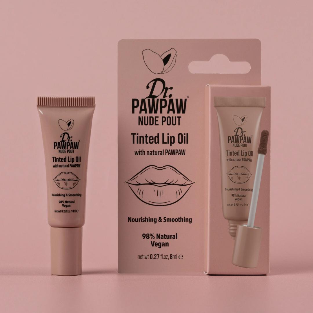 POS - Dr PawPaw Tinted Lip Oil Nude Pout 8ml