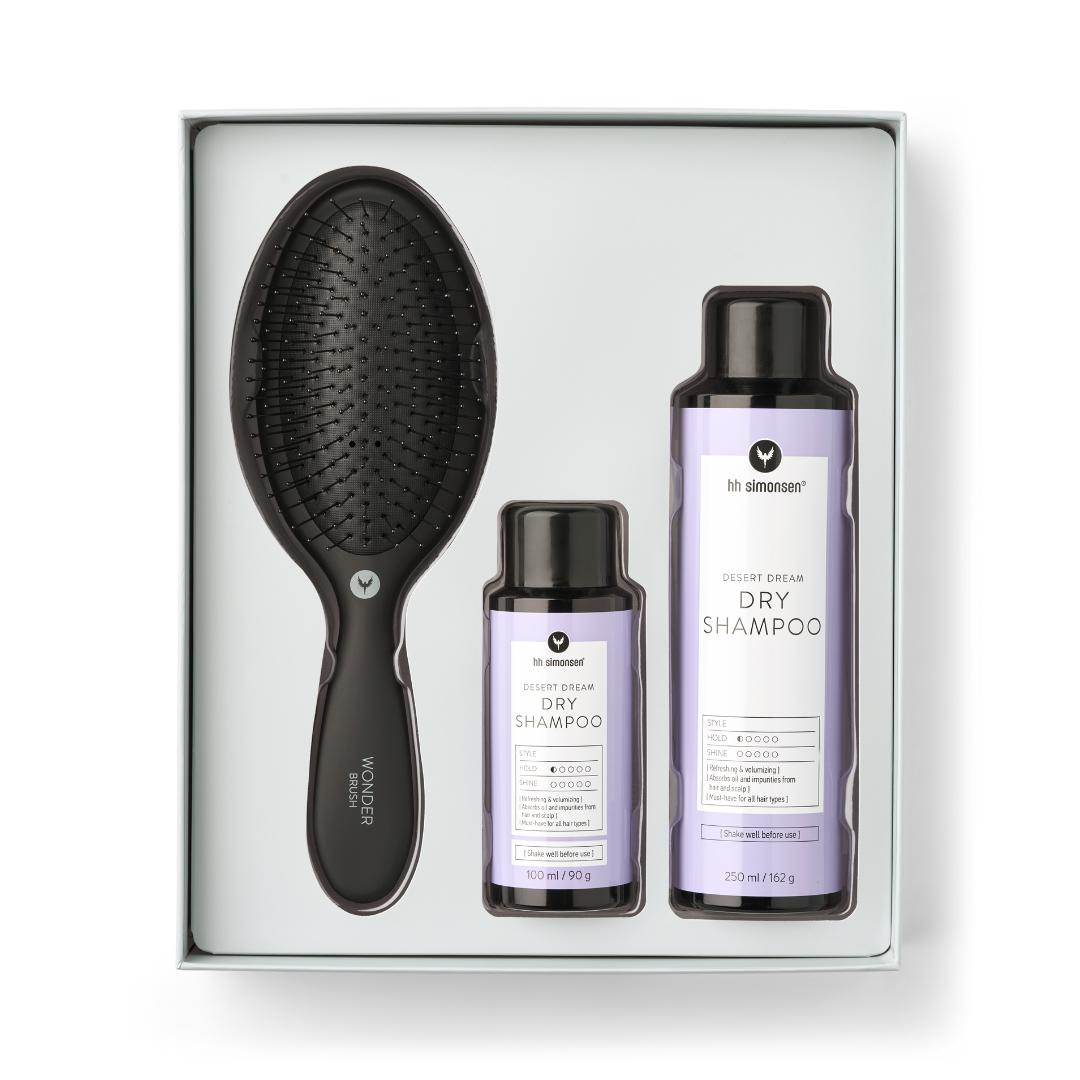 POS - HH Simonsen Dry Shampoo + Wonder Brush Gjafasett
