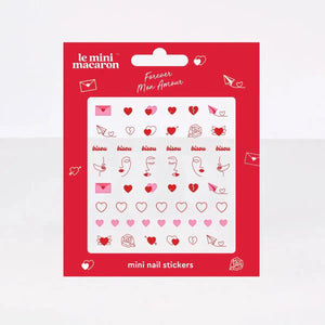 POS - Le Mini Macaron Forever Mon Amour Mini Nail Stickers