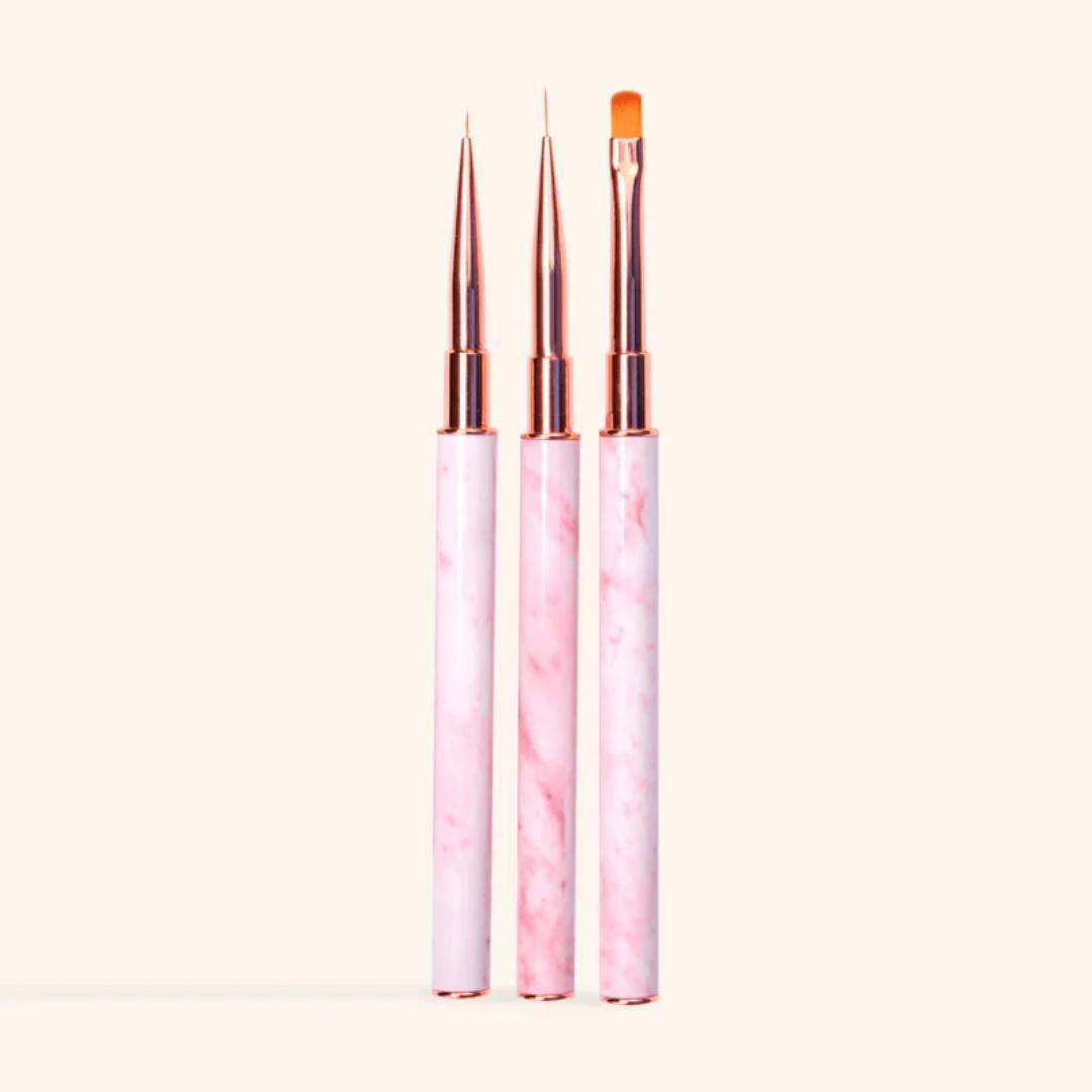 POS - Le Mini Macaron Nail Art Brushes Trio
