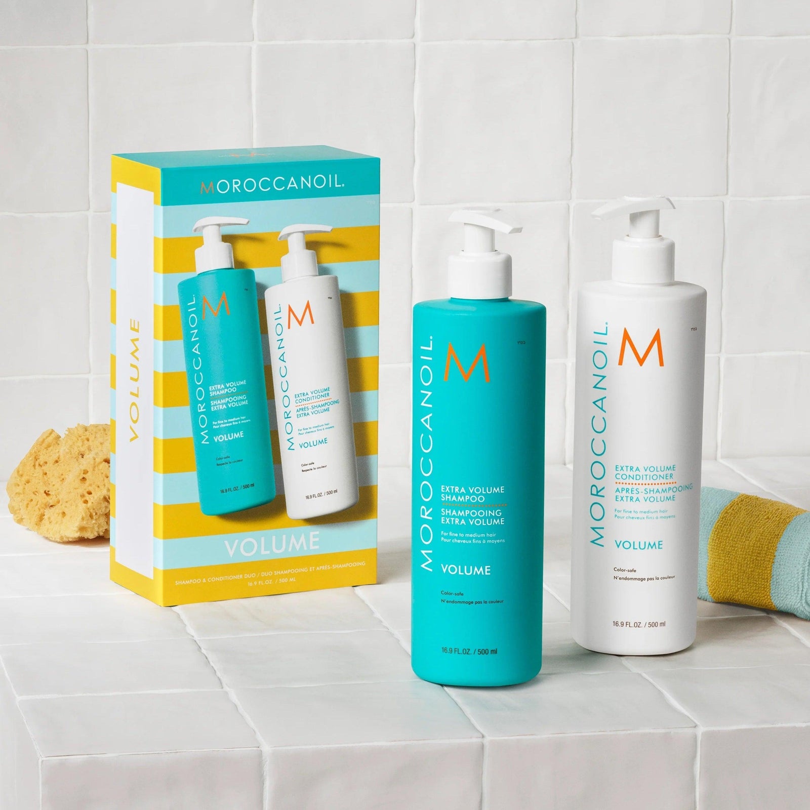 POS - Moroccanoil Extra Volume Duo 500ml Gjafasett