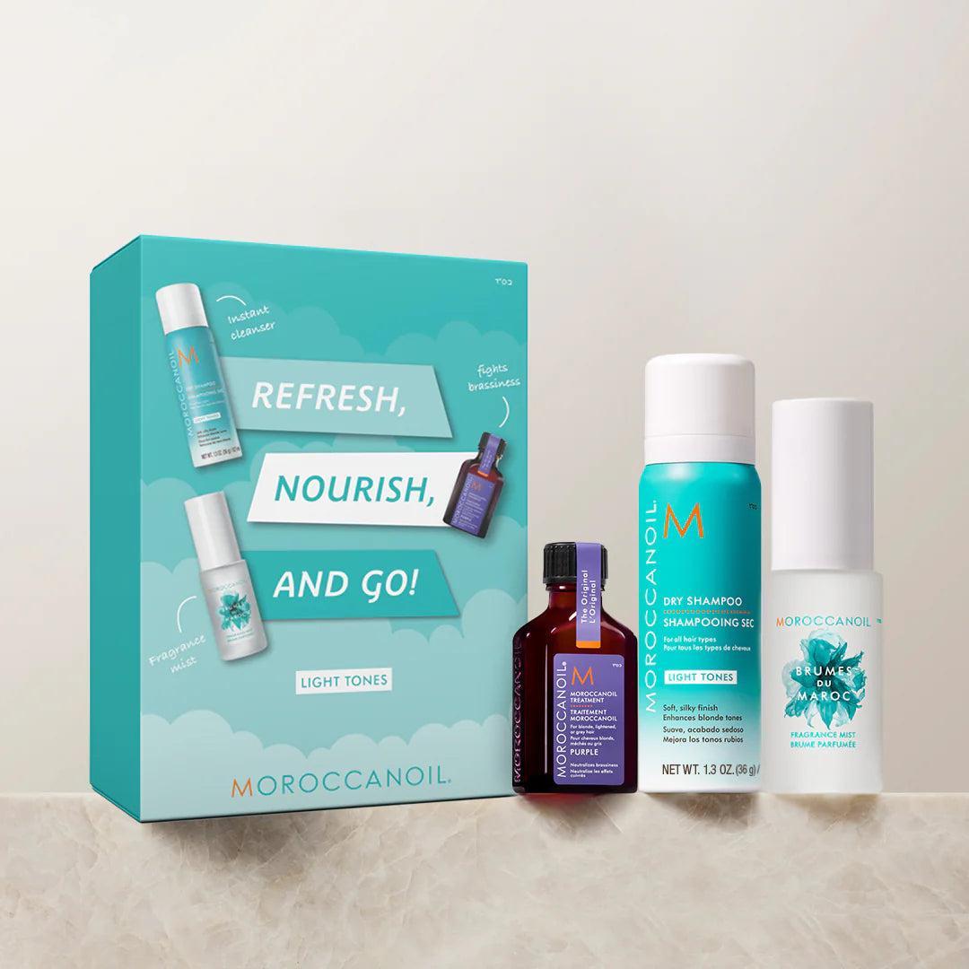POS - Moroccanoil Refresh, Nourish, and Go! Light Tones Spring Kit