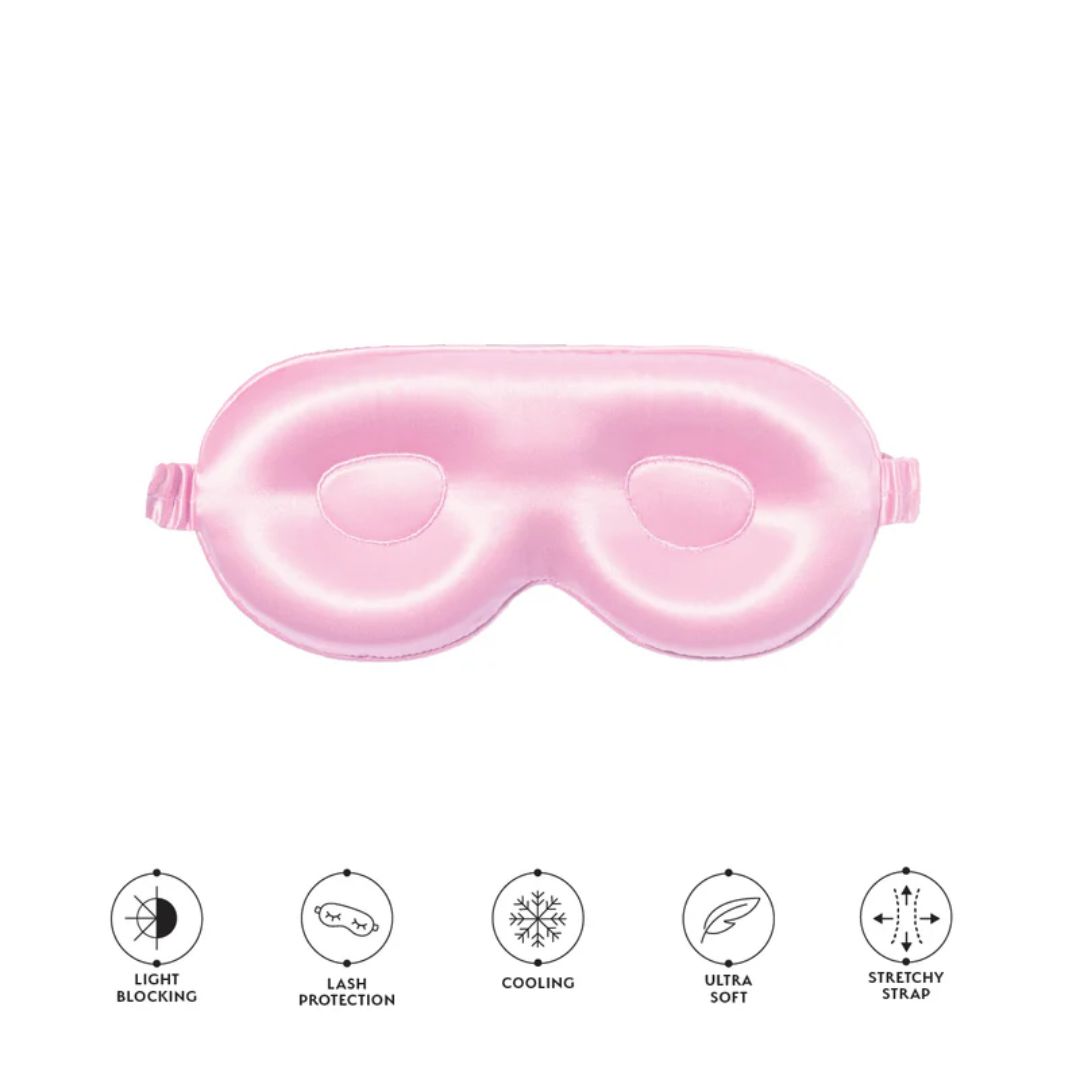 POS - Silver Cloud 3D Contour Satin Sleep Mask