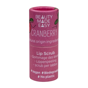 Beauty Made Easy Paper Tube Varaskrúbbur Cranberry
