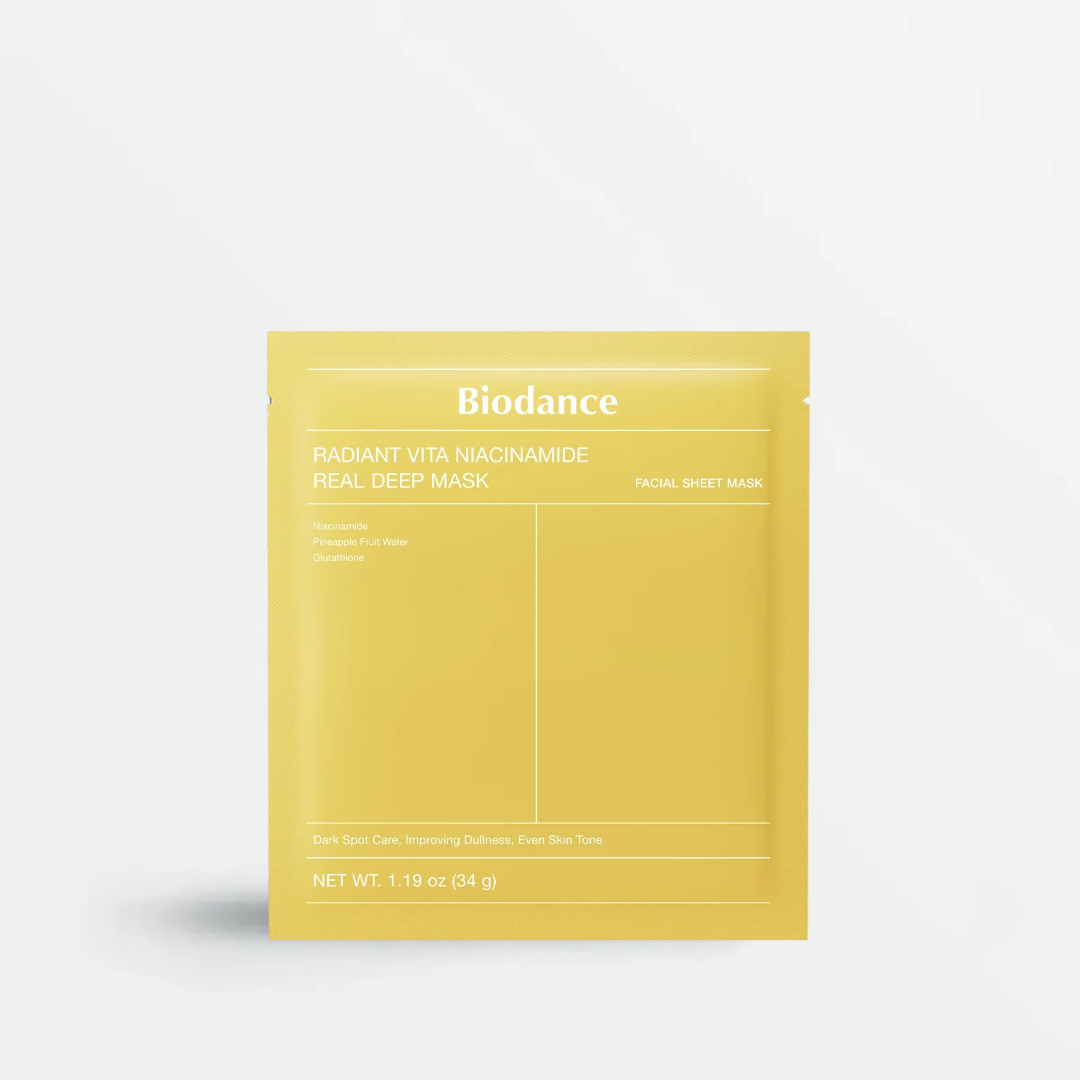Biodance Radiant Vita Niacinamide Real Deep Mask 4stk