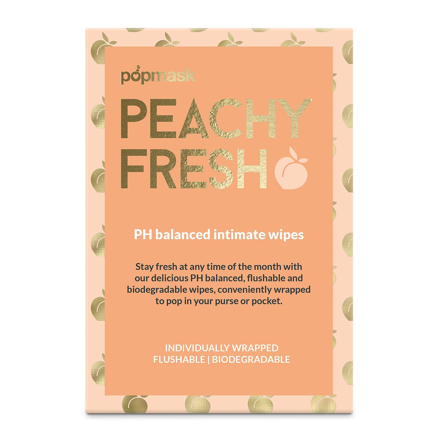 Popmask Peachy Fresh 12 Intimate Wipes