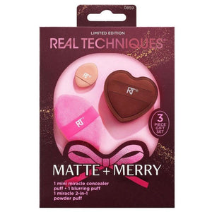Real Techniques Matte+Merry Puff Trio Gjafasett
