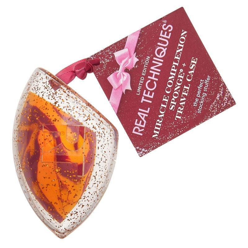 Real Techniques Miracle Complexion Sponge + Travel Case 2 Piece Holiday Gjafasett