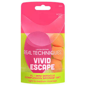 Real Techniques Vivid Escape Complexion Perfection Sponge Set