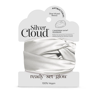 Silver Cloud Santorini Satin Hárband