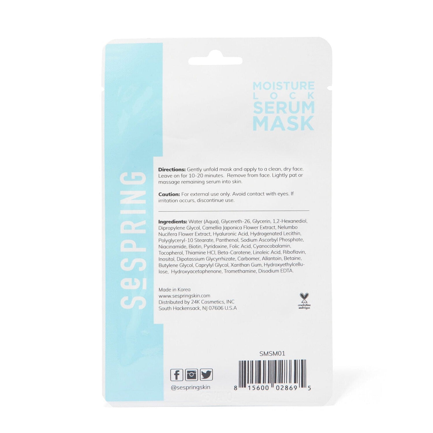 SeSpring Moisture Lock Serum Mask