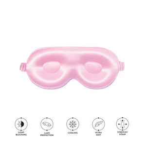 Silver Cloud 3D Contour Satin Sleep Mask