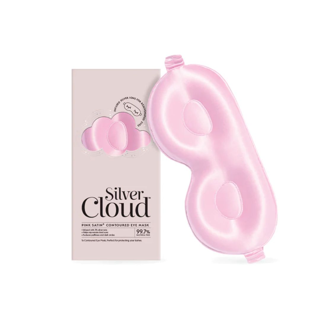 Silver Cloud 3D Contour Satin Sleep Mask