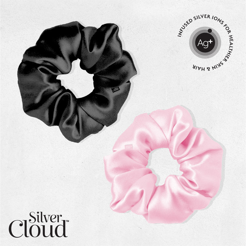 Silver Cloud Large Scrunchie