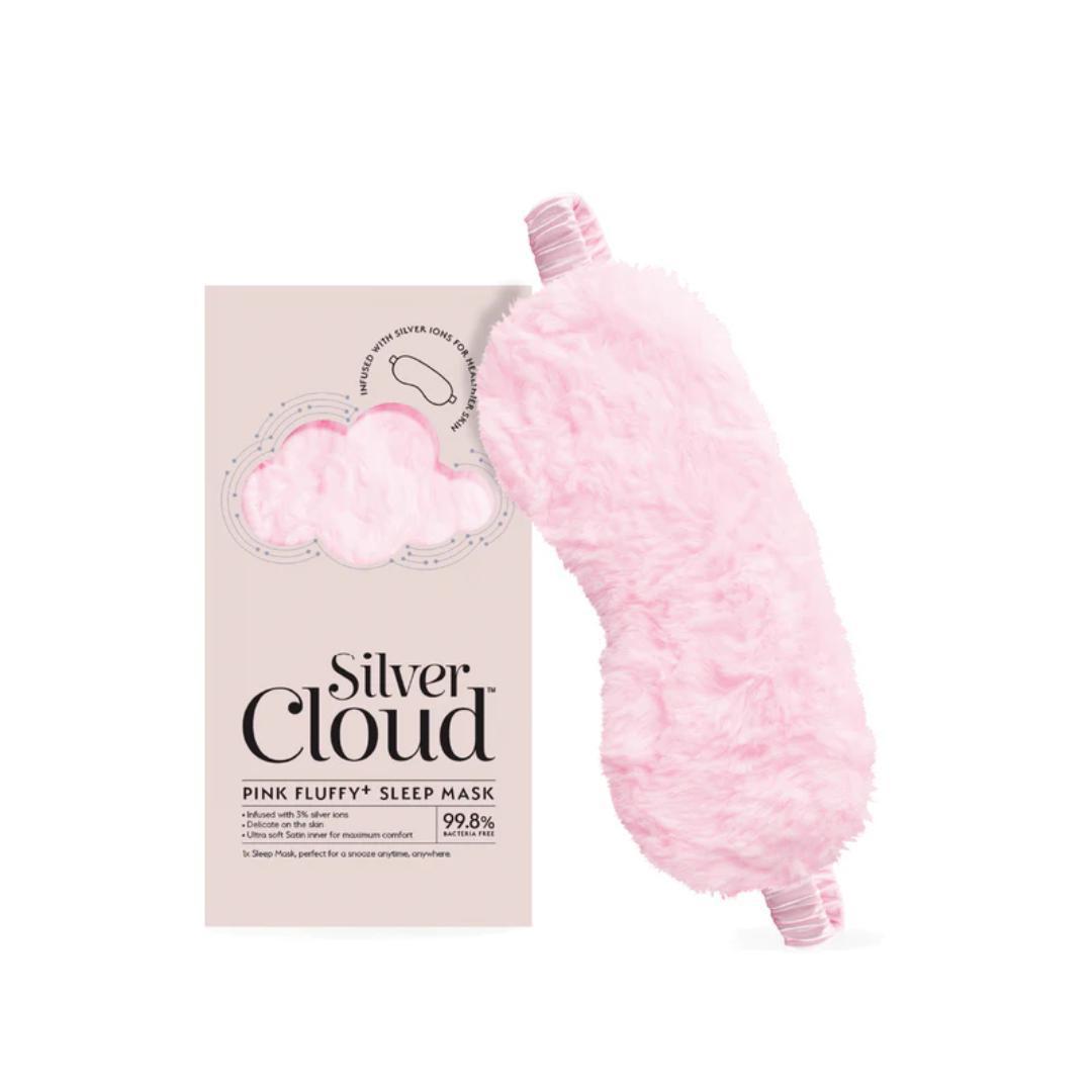 Silver Cloud Pink Fluffy Sleep Mask