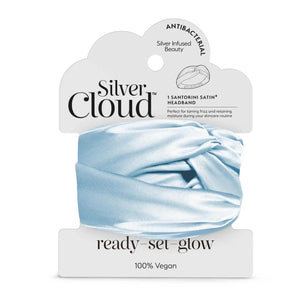 Silver Cloud Santorini Satin Hárband