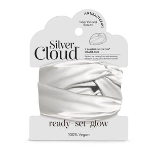 Silver Cloud Santorini Satin Hárband