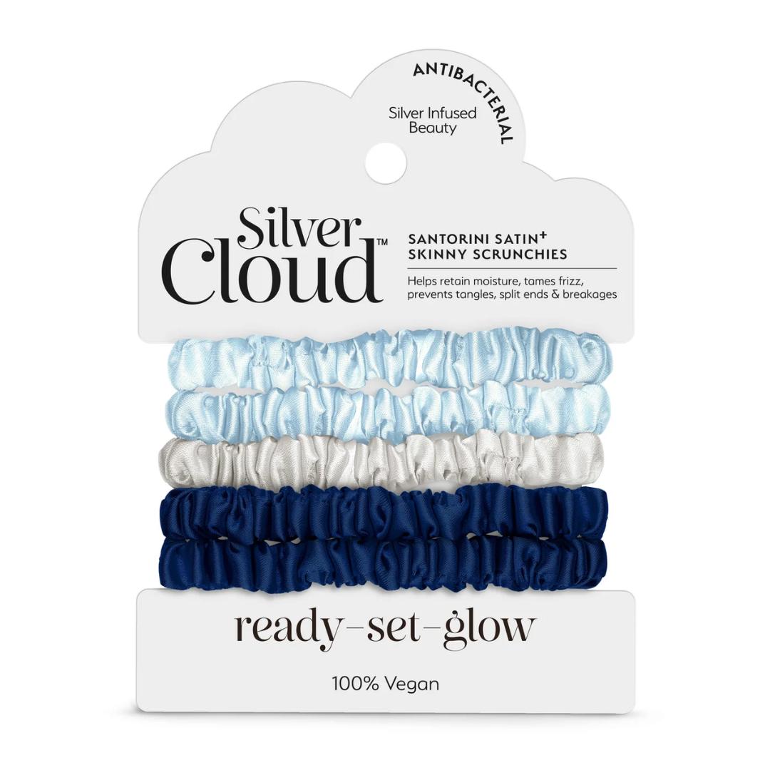 Silver Cloud Santorini Satin Teygjur