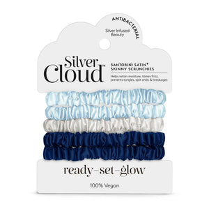 Silver Cloud Santorini Satin Teygjur