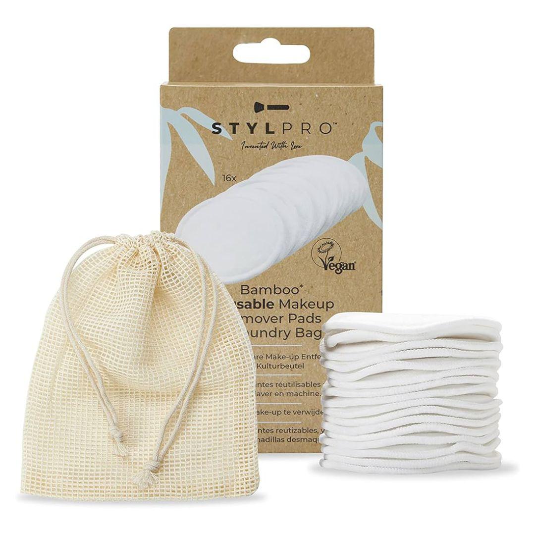 Stylpro 8 x Bamboo Pads & Laundry Bag