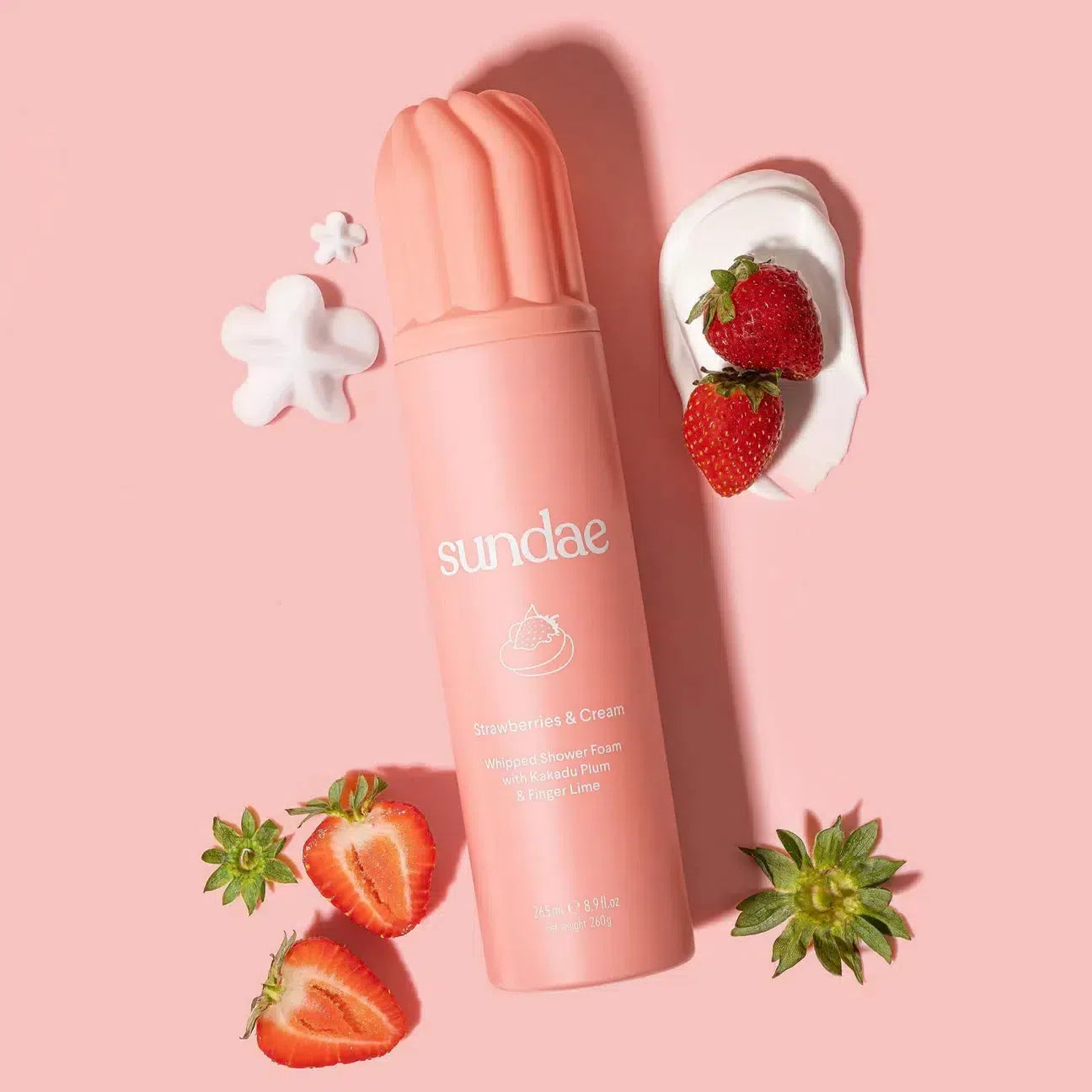 Sundae Body Shower Foam Strawberries & Cream 265ml