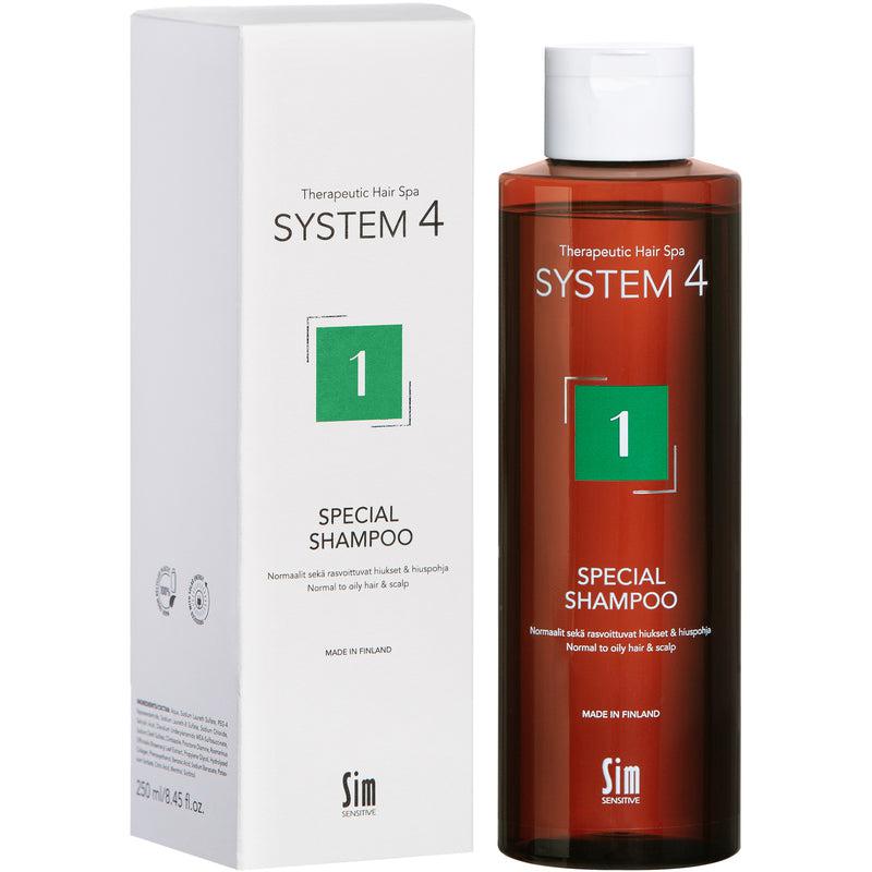 System 4 Climbazole Nr.1 Normal To Oily Hair Sjampó 250ml