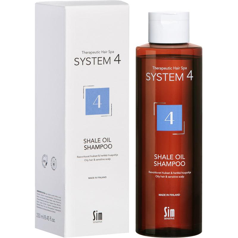System 4 Shale Oil Nr.4 Oily Hair and Itchy Sensitive Scalp Sjampó 250ml