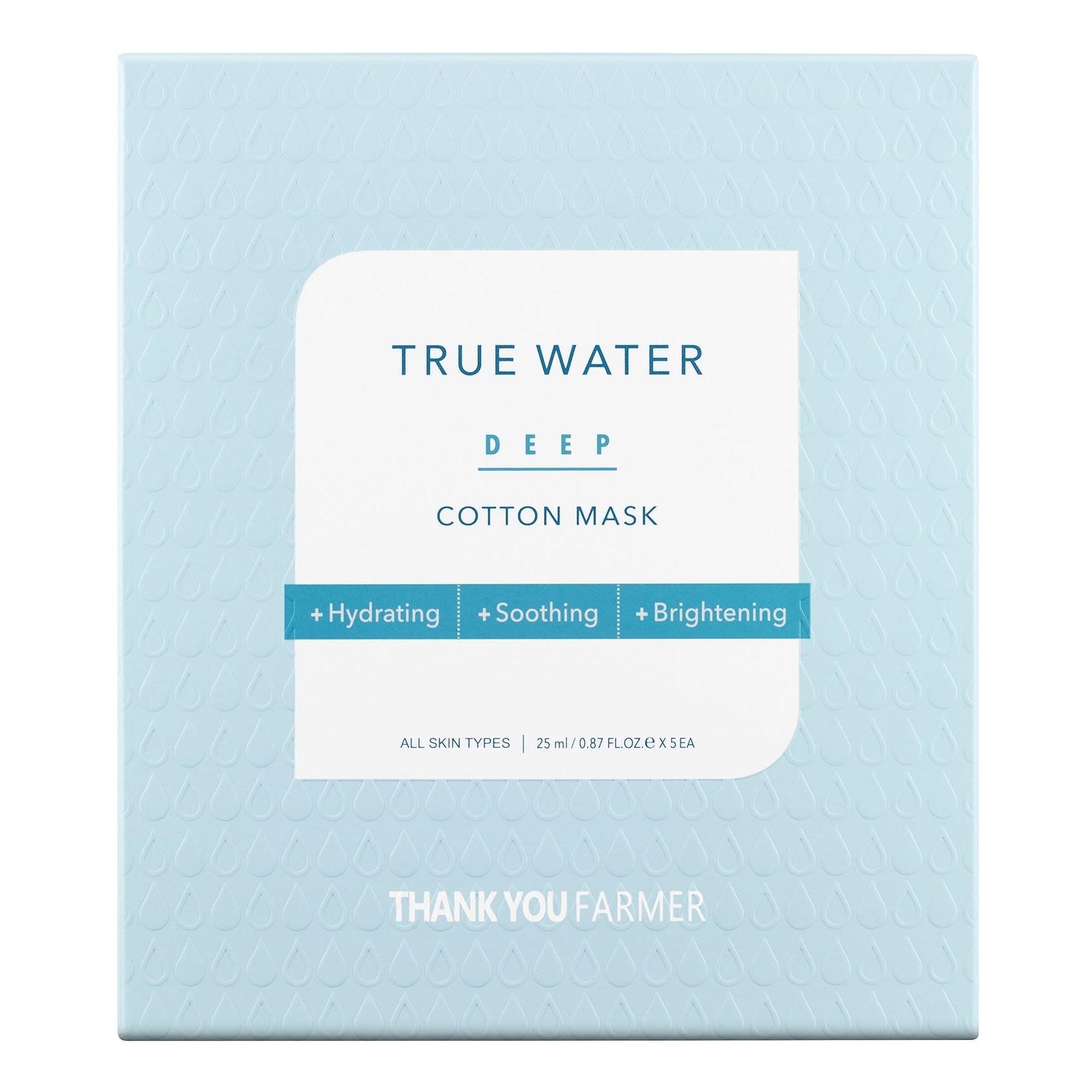 Thank You Farmer True Water Deep Cotton Mask