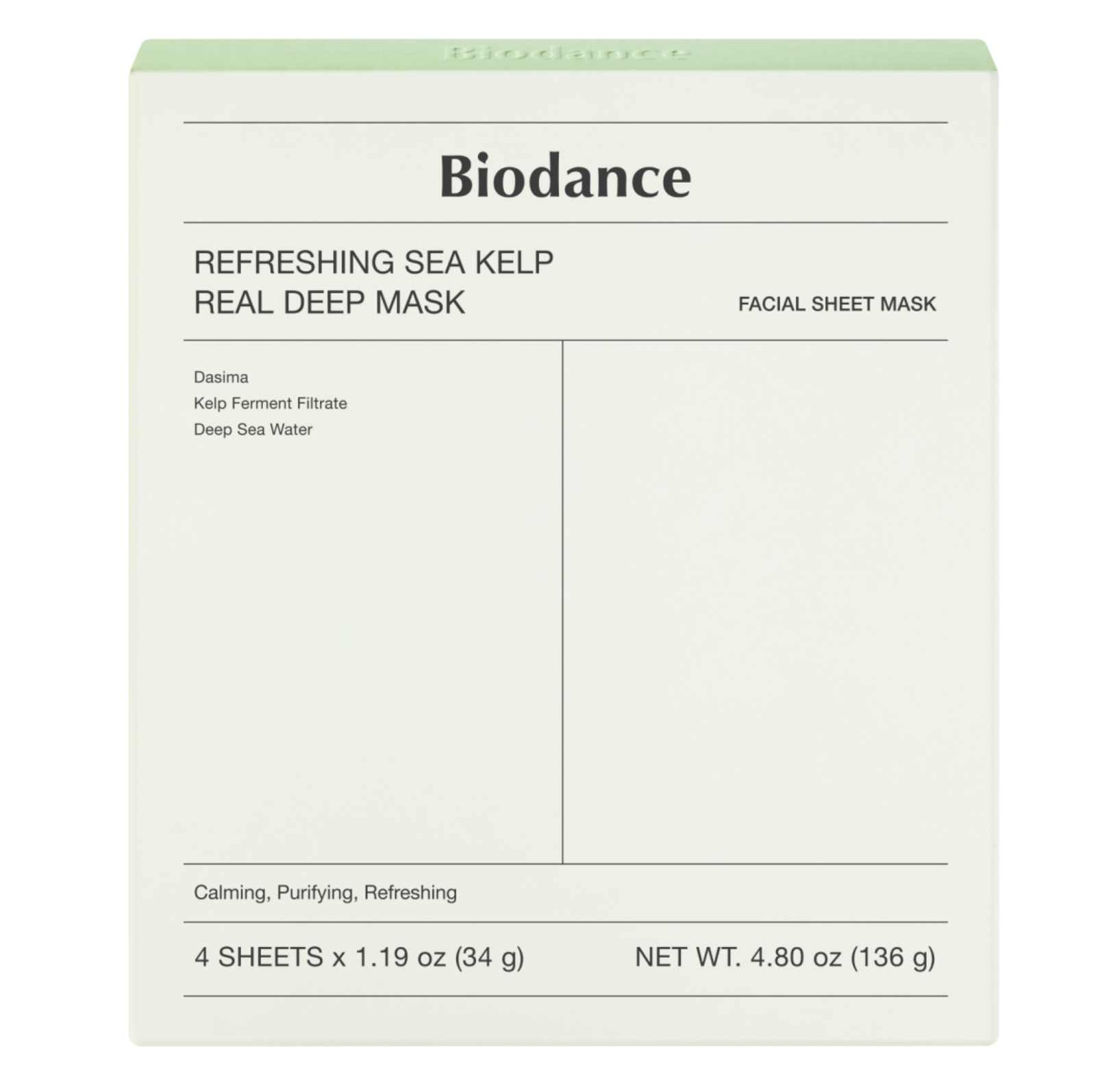 Biodance Refreshing Sea Kelp Real Deep Mask