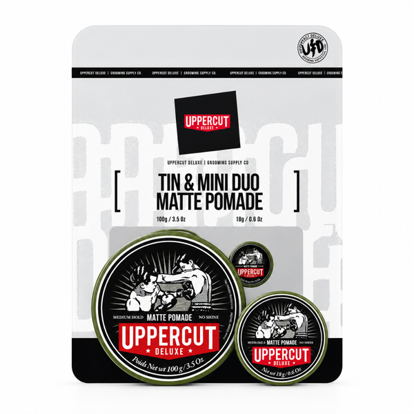 Uppercut Deluxe Matte Pomade Duo Gjafasett