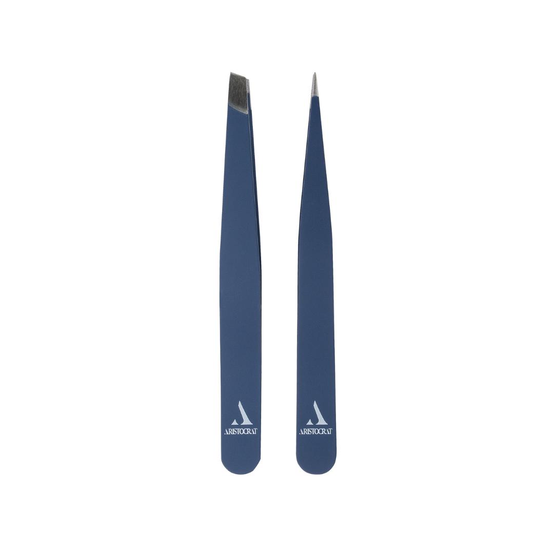 Aristocrat Precision Tweezers – 2er Set – Präzisions-Pinzette Für Augenbrauen & Haare