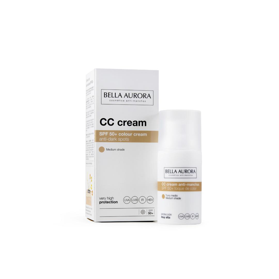 Bella Aurora CC Cream Medium Shade SPF 50+ 30ml