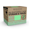 Biovéne Bamboo In-Shower Case for Storage & Travel - Mint Green