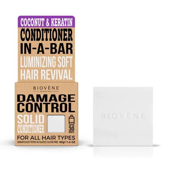 Biovéne Damage Control Coconut & Keratin Solid Conditioner Bar 40gr