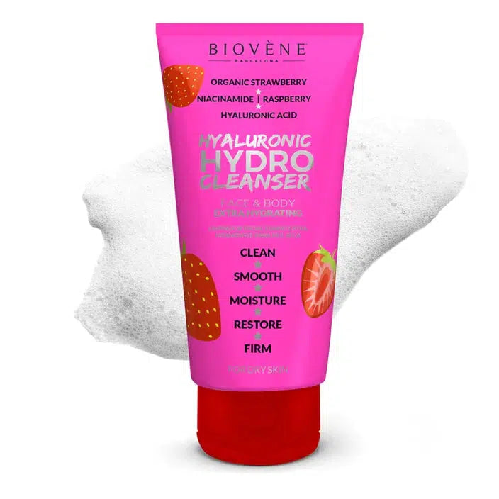 Biovéne Hydro Cleanser HA + Organic Strawberry Hydrating Cleanser for Face & Body 200ml