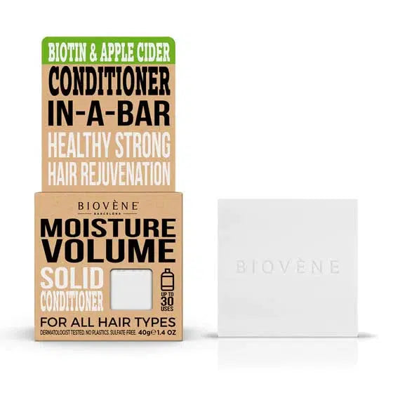 Biovéne Moisture Volume Biotin & Apple Cider Solid Conditioner Bar 40gr