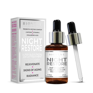 Biovéne Night Restore Super Glow Facial Serum Treatment 30ml