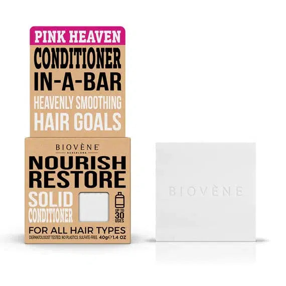 Biovéne Nourish Restore Pink Heaven Solid Conditioner Bar 40gr