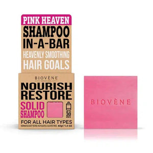 Biovéne Nourish Restore Pink Heaven Solid Shampoo Bar 40gr