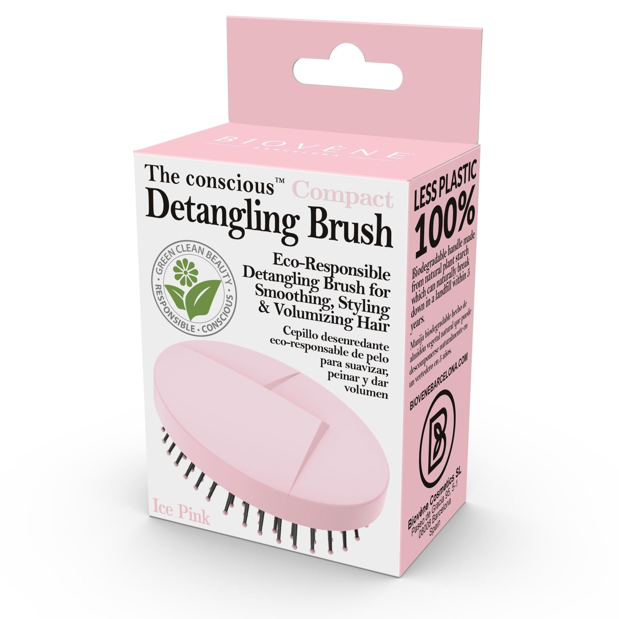 Biovéne The Conscious™ Compact Detangling Brush, Biodegradable