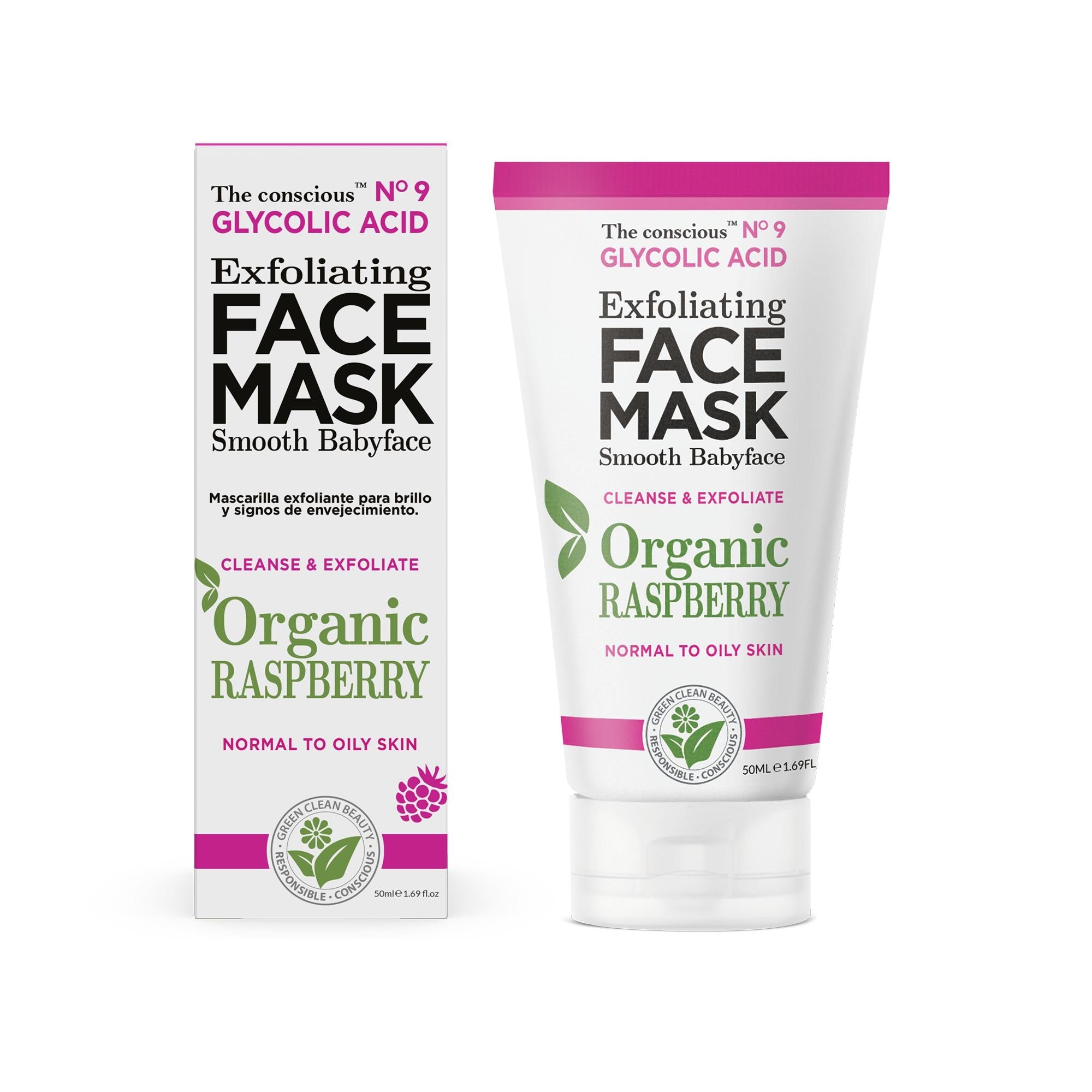 Biovéne The Conscious™ Glycolic Acid Exfoliating Face Mask Organic Raspberry 50ml