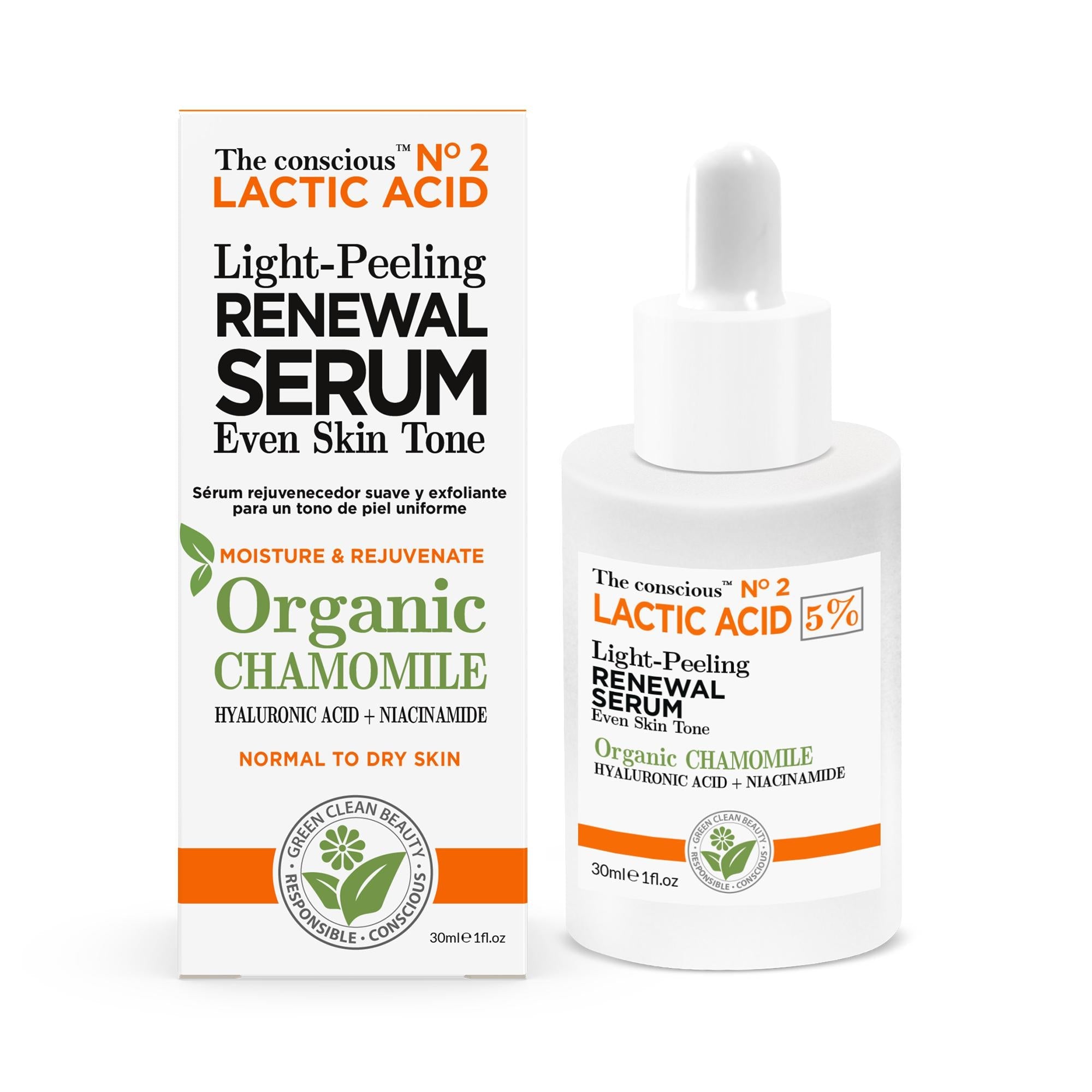 Biovéne The Conscious™ Lactic Acid Light Peeling Renewal Serum Organic Chamomile 30ml