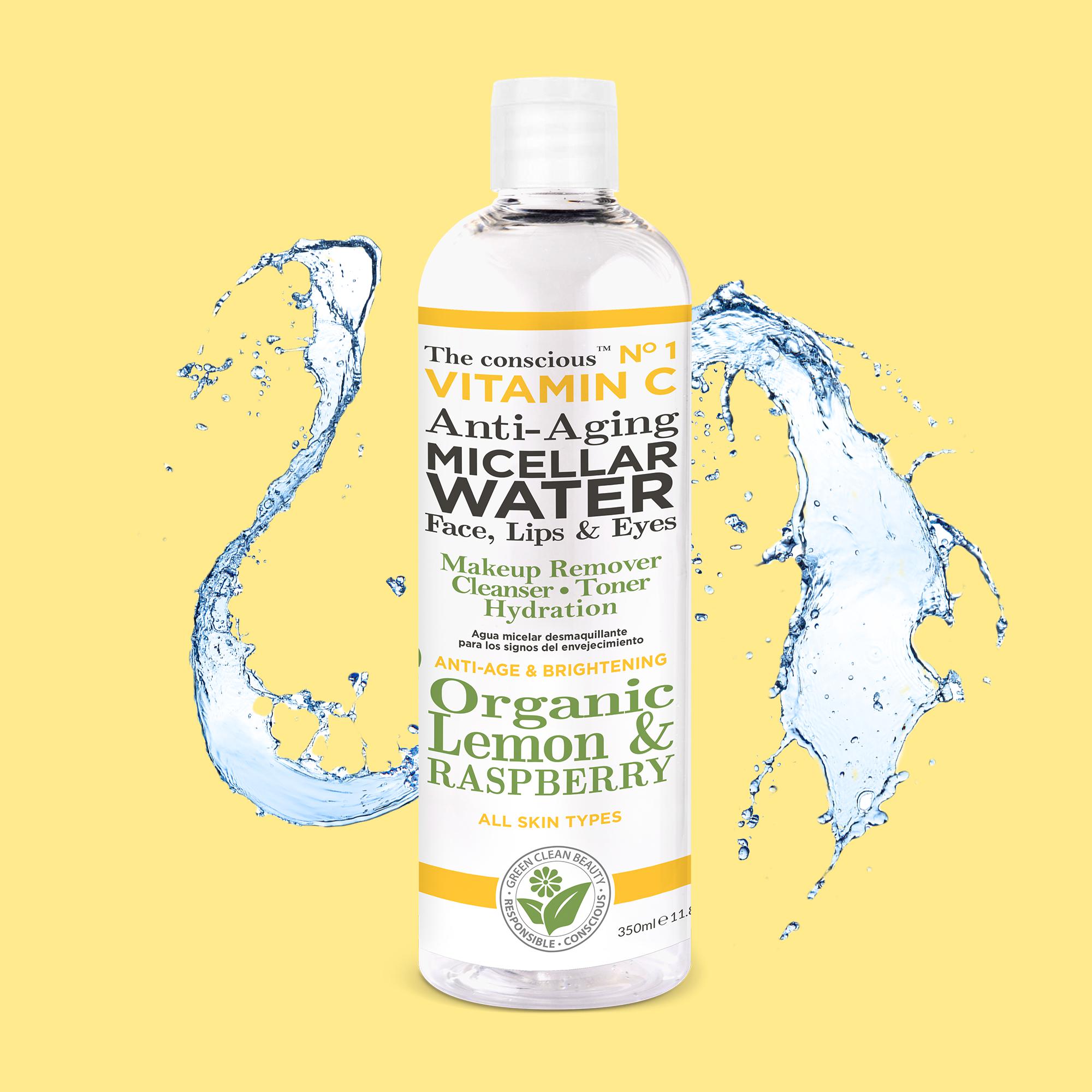 Biovéne The Conscious™ Vitamin C Anti-Aging Micellar Water Organic Lemon & Raspberry 350ml