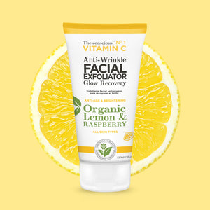 Biovéne The Conscious™ Vitamin C Anti-Wrinkle Facial Exfoliator Organic Lemon & Raspberry 150ml