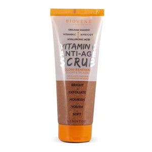 Biovéne Vitamin C Anti-Age Scrub Glow Renewal Organic Mango Sugar & Talasso Body Exfoliator 250ml