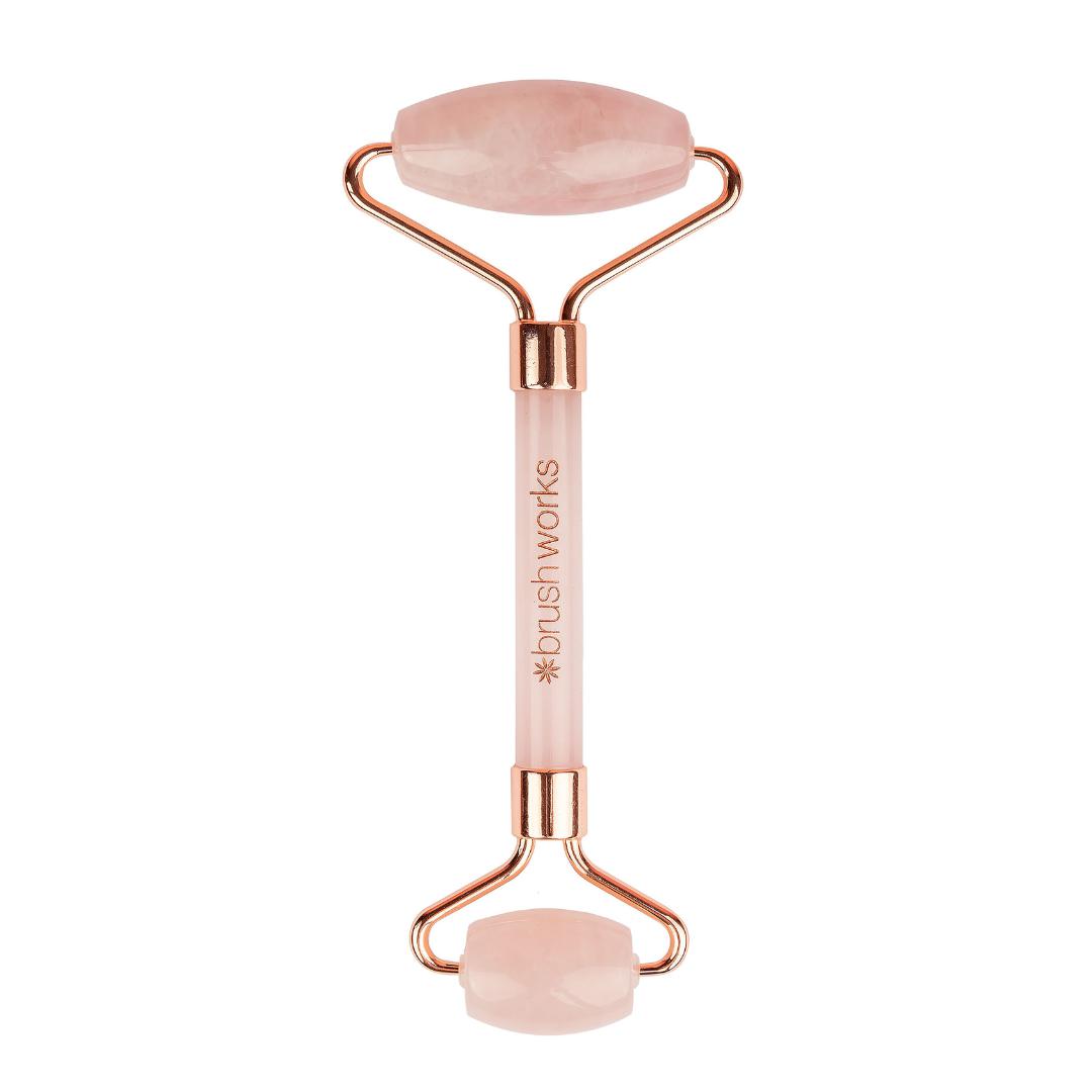 Brush Works Brazilian Rose Quartz Stone Roller